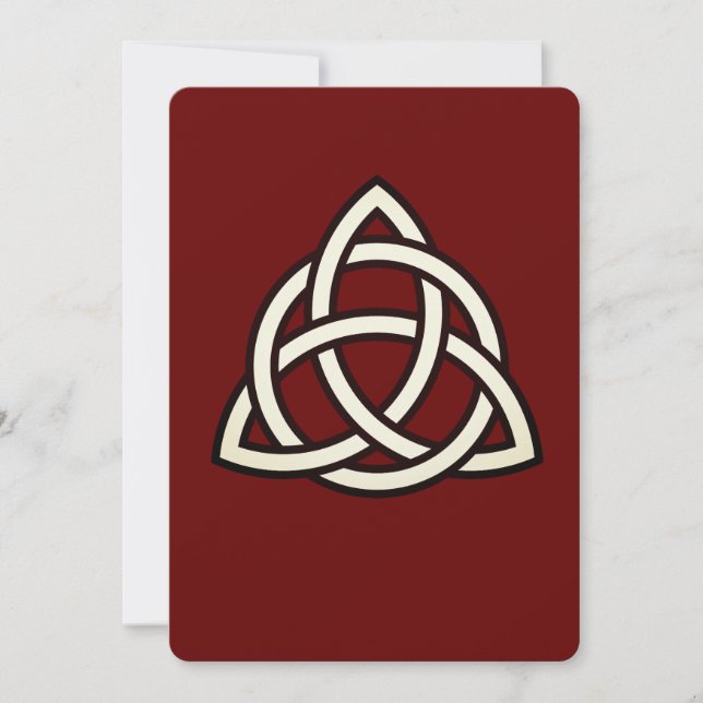 Símbolo de triquetra de Knot de la Trinidad celta (Anverso)