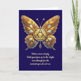 Símbolo de unidad de AA Mariposa, Tarjeta de anive