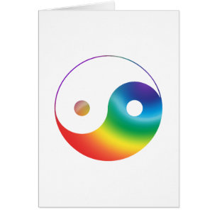 Símbolo de Yin Yang del arco iris