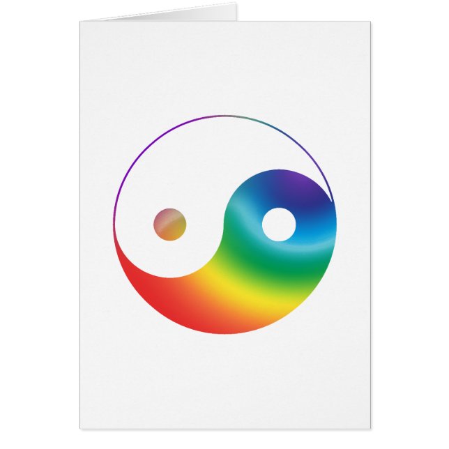 Símbolo de Yin Yang del arco iris (Frente)