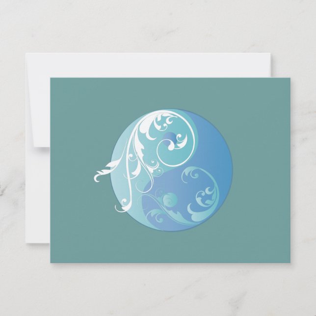 Símbolo de Yin Yang giratorio (azules) (Anverso)