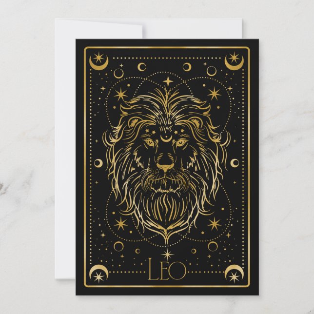 Símbolo de zodiac León de oro (Anverso)