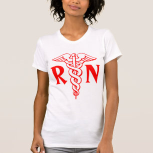 Símbolo del caduceo de las camisetas el   RN de la
