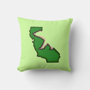 Símbolo del estado del oso de California almohada 