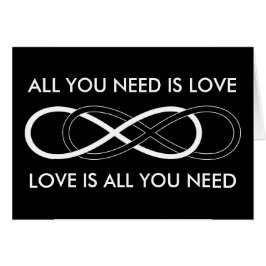 Símbolo doble infinito - Blanco y negro