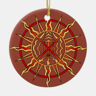 Símbolo espiritual de ornamento de arte nativo Kee