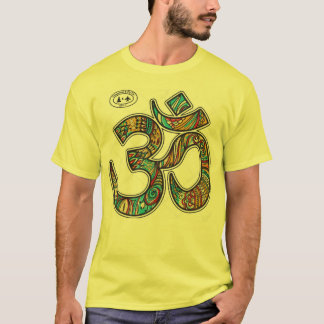 Símbolo espiritual Om símbolo de camiseta amarilla