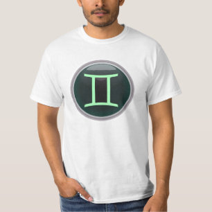 Símbolo gemini y camiseta de descripción
