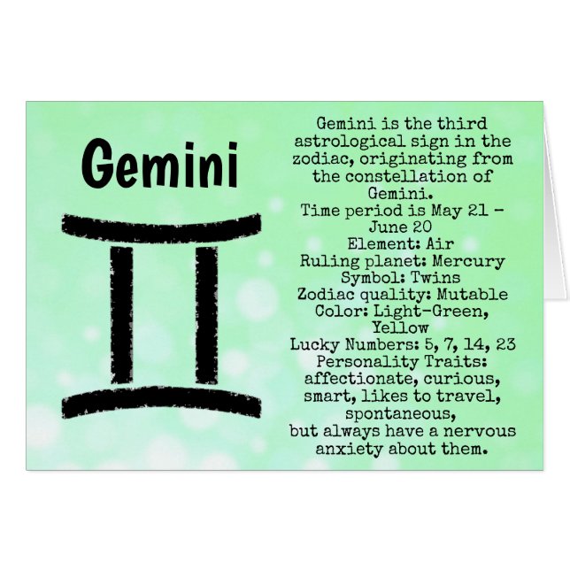 Símbolo gémino Feliz cumpleaños Horóscopo Zodiaco (Anverso (Horizontal))