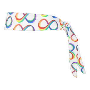 Símbolo infinito arcoiris en capas
