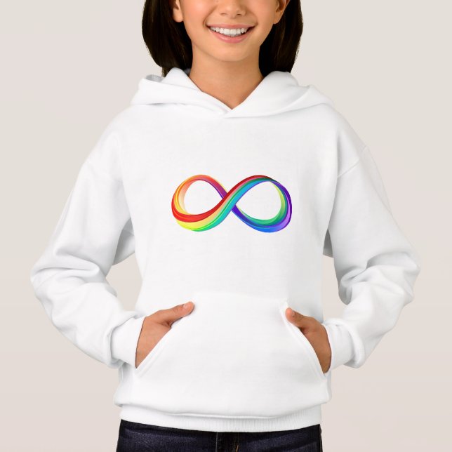 Símbolo infinito arcoiris en capas (Anverso)