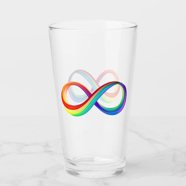 Símbolo infinito arcoiris en capas (Anverso)