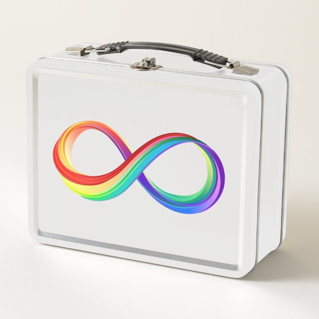 Símbolo infinito arcoiris en capas (Anverso)