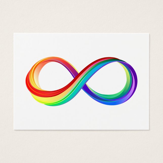 Símbolo infinito arcoiris en capas (Frente)