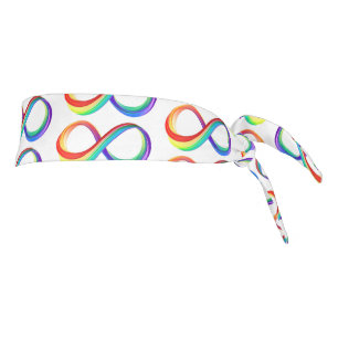 Símbolo infinito arcoiris en capas