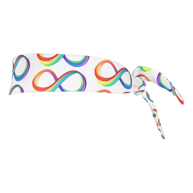 Símbolo infinito arcoiris en capas (Girar 90)