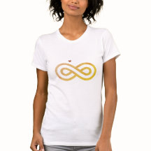 Símbolo infinito Camiseta afortunada