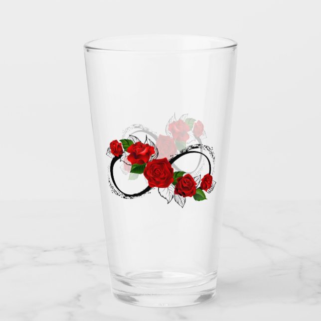 Símbolo infinito con rosas rojas (Anverso)