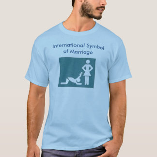 Símbolo internacional de la camiseta de la boda