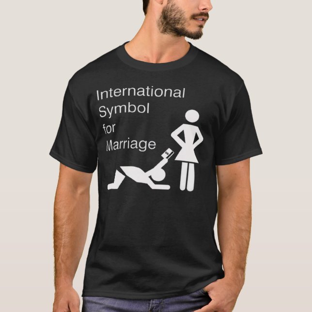 Símbolo internacional para la camiseta de la boda (Anverso)