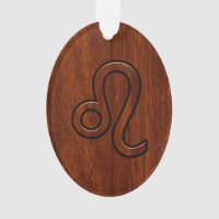 Símbolo Leo Zodiac en la decoración de estilo de m
