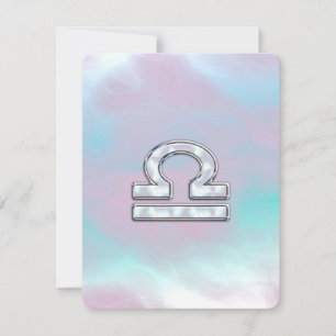 Símbolo libra zodiaco madre del estilo perla