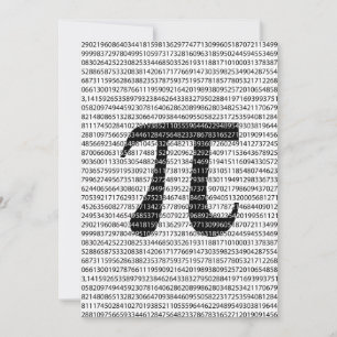 Símbolo matemático del día pi del número negro ori