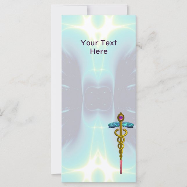 SÍMBOLO MÉDICO CADUCEO DE ORO (Anverso)