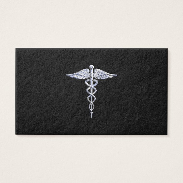 Símbolo médico "Silver Like Caduceus" en decoració (Frente)