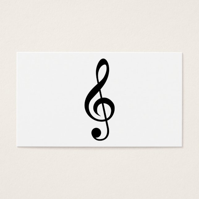Símbolo musical Treble Clef G-Clef (Frente)
