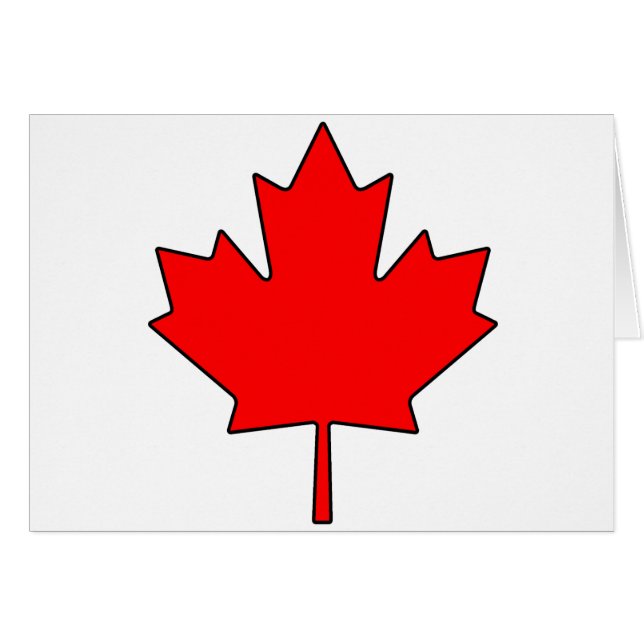 Símbolo nacional de Canadá de la hoja de arce (Anverso (Horizontal))