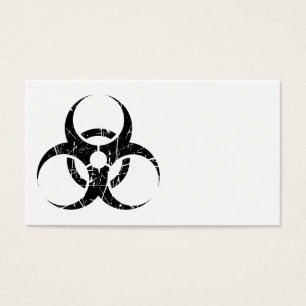 Símbolo negro rasguñado del Biohazard