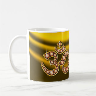 Símbolo Om con Copa de Piedras "Amber" o "Topaz"