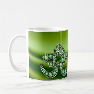 Símbolo Om con Copa de Piedras "Peridot"