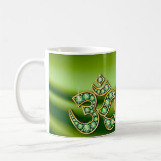 Símbolo Om con Copa de Piedras "Peridot"