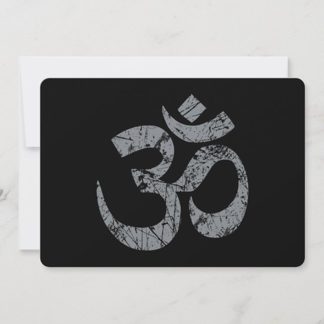 Símbolo OM Grunge Espiritualidad Yoga (Anverso)