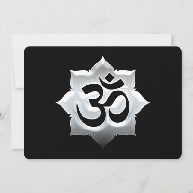 Símbolo OM Lotus Espiritualidad Cresta de Yoga (Anverso)