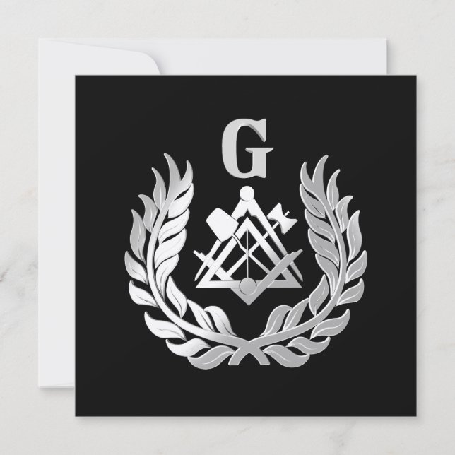 Símbolo plateado de albañilería (Anverso)