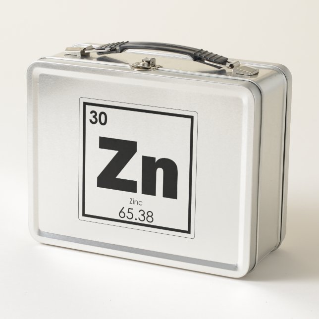 Símbolo químico de zinc de fórmula química geo (Anverso)