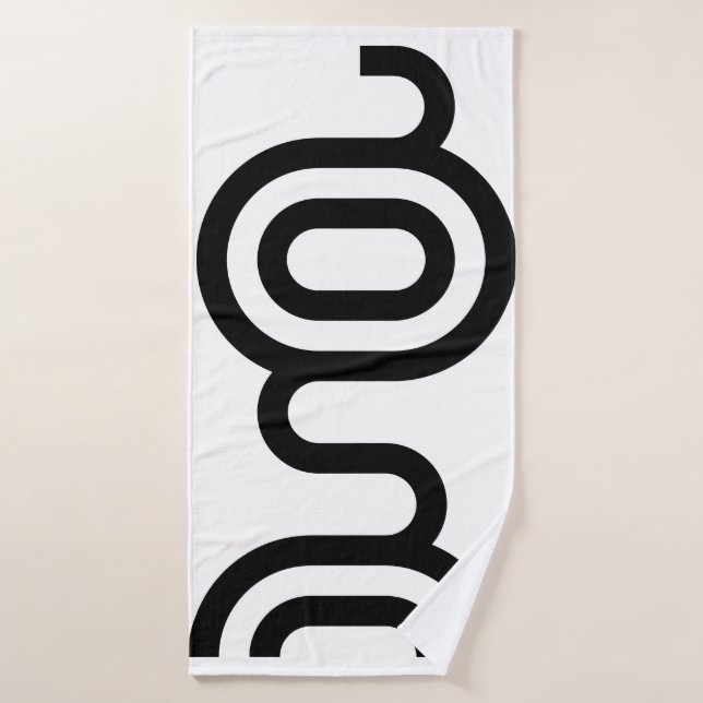 Símbolo Reiki Serpiente de Fuego como la letra G (Toalla de baño)