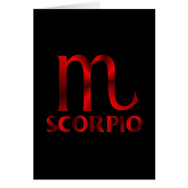 Símbolo rojo del horóscopo del escorpión (Frente)