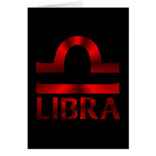 Símbolo rojo del horóscopo del libra