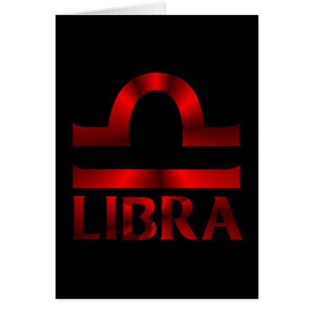 Símbolo rojo del horóscopo del libra (Frente)