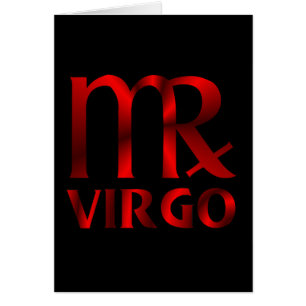 Símbolo rojo del horóscopo del virgo