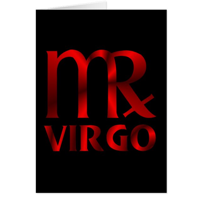 Símbolo rojo del horóscopo del virgo (Frente)