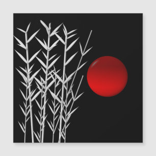 Símbolo rojo del sol rojo del círculo de Zen roj