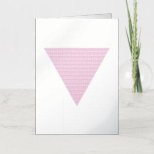 Símbolo rosa brillante de la bandera del triángulo