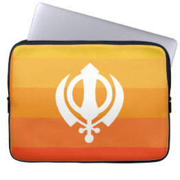 Símbolo sikh khanda funda para portátil