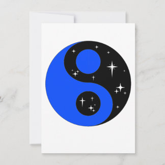 Símbolo Starry Ying Yang , tarjeta de saludo