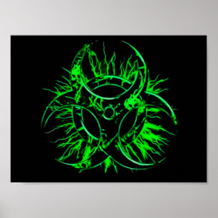 Símbolo tóxico de la señal de peligro del polvillo